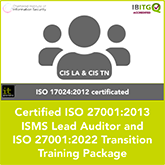 Certified ISO 27001:2013 ISMS Lead Auditor and ISO 27001:2022 Transition Training Package 