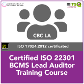 Certified ISO 22301 BCMS Lead Auditor Training Course