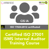 Certified ISO 27001 ISMS Internal Auditor Training Course