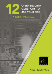 Free Brochure: 12 cyber security questions to ask your CISO