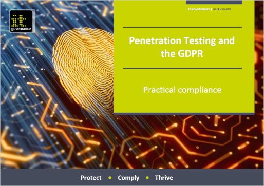 Penetration Testing and the GDPR
