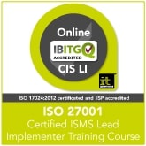 ISO27001 Certified ISMS Lead Implementer Online (CIS LI)