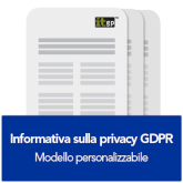 Informativa sulla privacy GDPR – modello personalizzabile