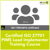 Certified ISO 27701 PIMS Lead Implementer Training Course